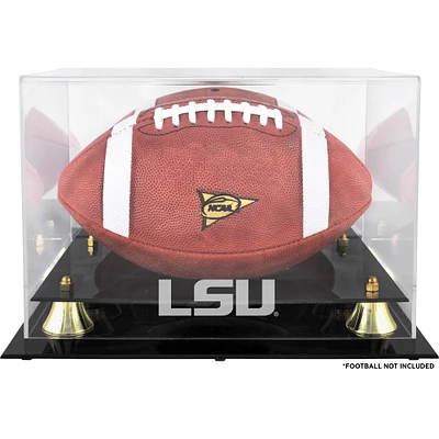 LSU Tigers Golden Classic Logo Football Display Case with Mirror Back