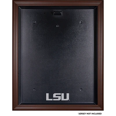 LSU Tigers Brown Framed Logo Jersey Display Case