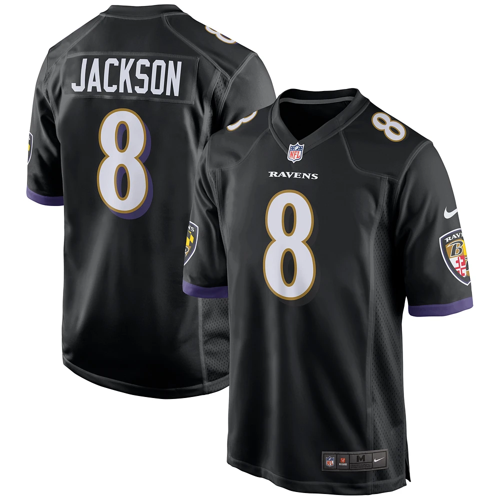 Men's Nike Lamar Jackson Black Baltimore Ravens Alternate Game Jersey