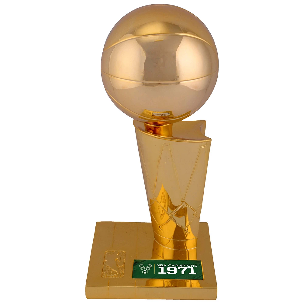 Milwaukee Bucks 1971 NBA Finals Champions 12" Replica Larry O'Brien Trophy with Sublimated Plate