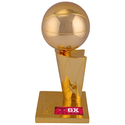 Chicago Bulls 6-Time NBA Finals Champions 12" Replica Larry O'Brien Trophy with Sublimated Plate
