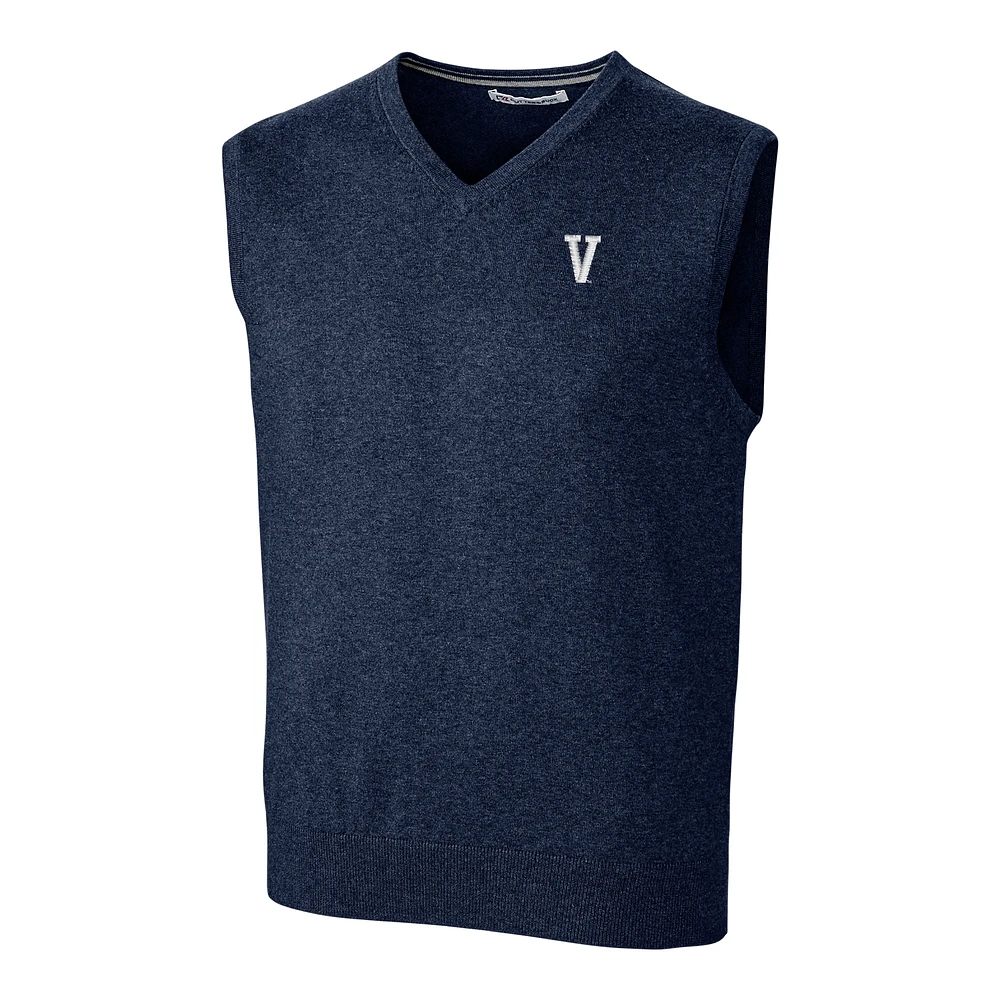 Men's Cutter & Buck Navy Villanova Wildcats Lakemont Vault Logo Vest