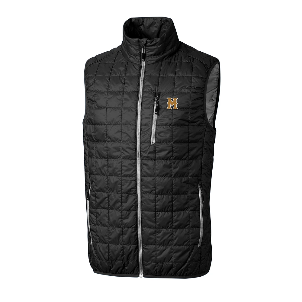 Men's Cutter & Buck Black Missouri Tigers Rainier Vault Logo Vest