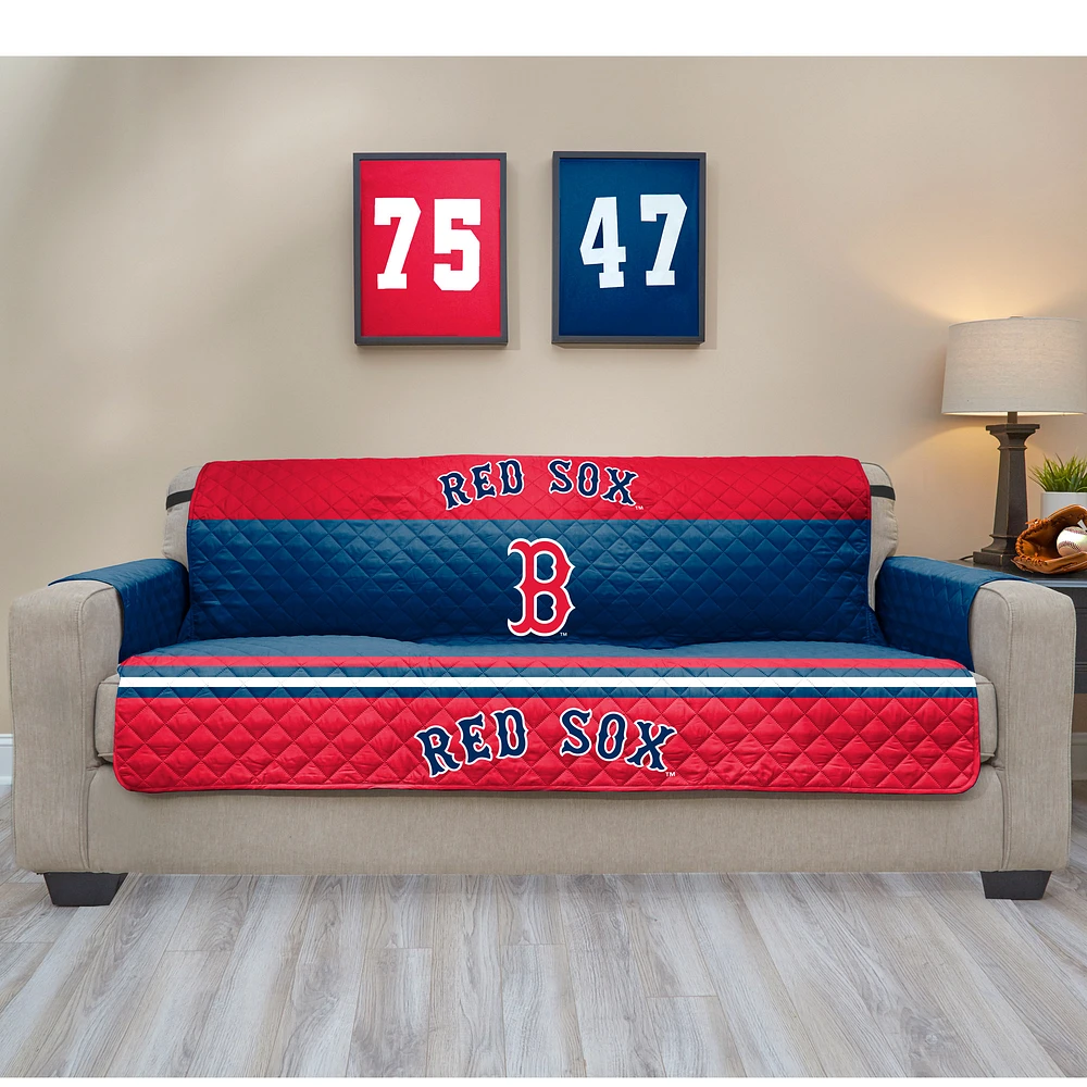 Blue Boston Red Sox Sofa Protector