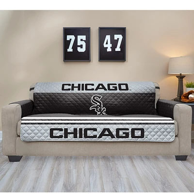 Black Chicago White Sox Sofa Protector