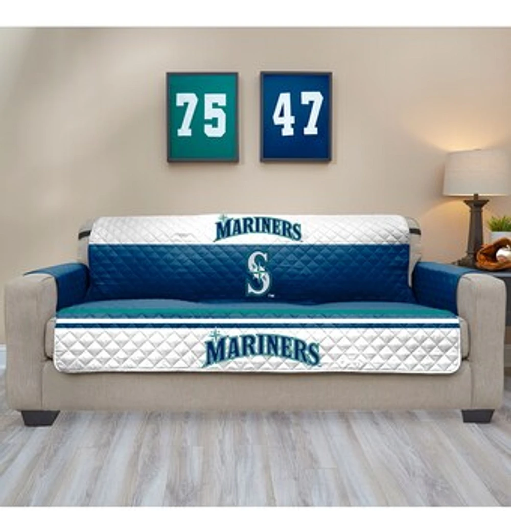 Blue Seattle Mariners Sofa Protector