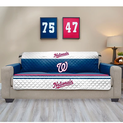 Blue Washington Nationals Sofa Protector
