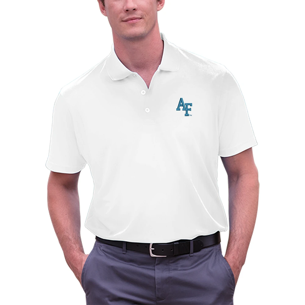 Men's White Air Force Falcons Big & Tall Vansport Omega Tech Polo