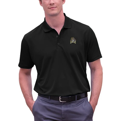Men's Black ECU Pirates Big & Tall Vansport Omega Tech Polo