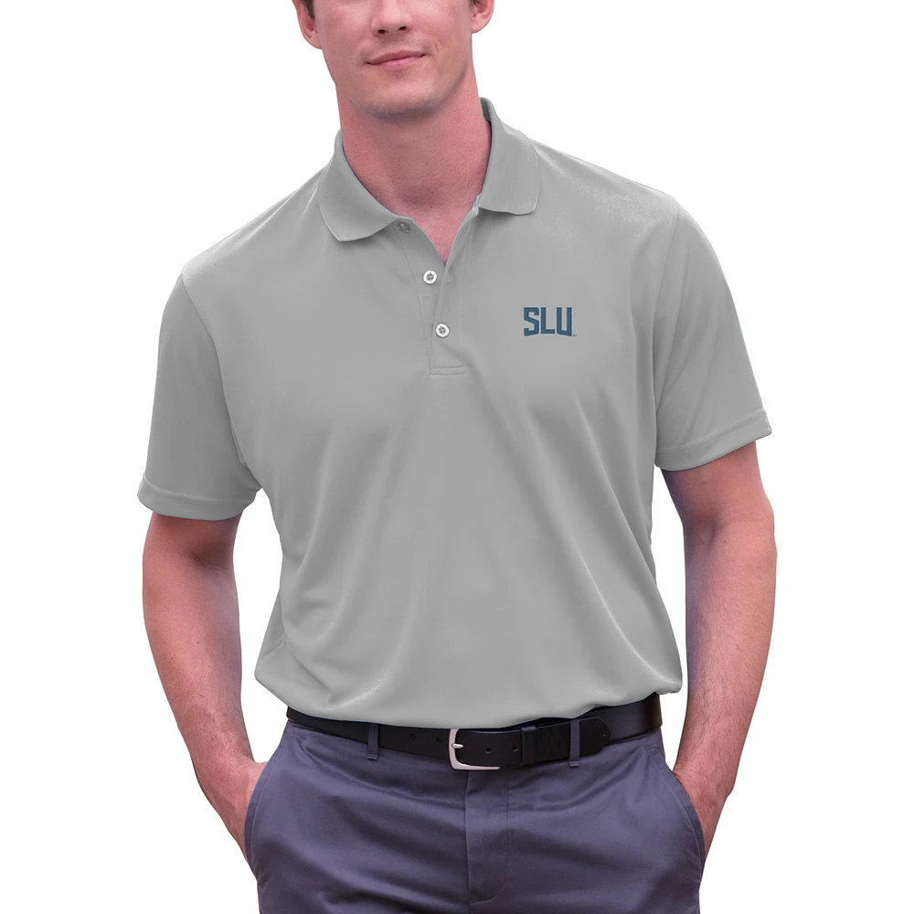 Men's Gray Saint Louis Billikens Big & Tall Vansport Omega Tech Polo
