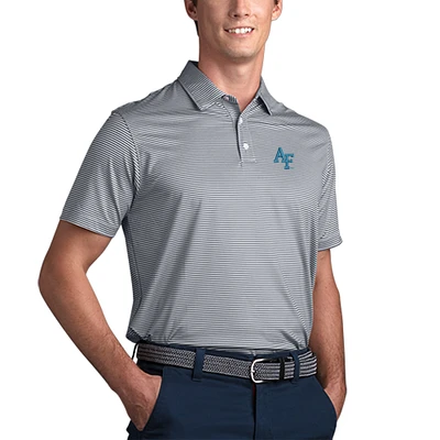 Men's Gray Air Force Falcons Pro Tonal Micro-Stripe Polo