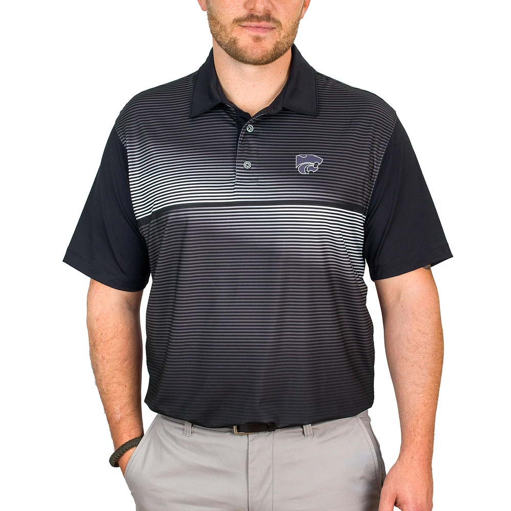 Men's Black Kansas State Wildcats Pro Highline Polo