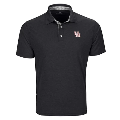 Men's Black Houston Cougars Pro Signature Polo