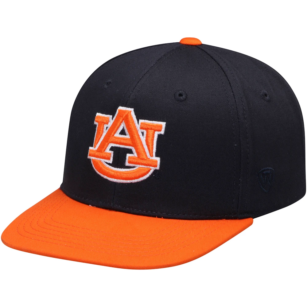 Youth Top of the World Navy Auburn Tigers Maverick Snapback Adjustable Hat