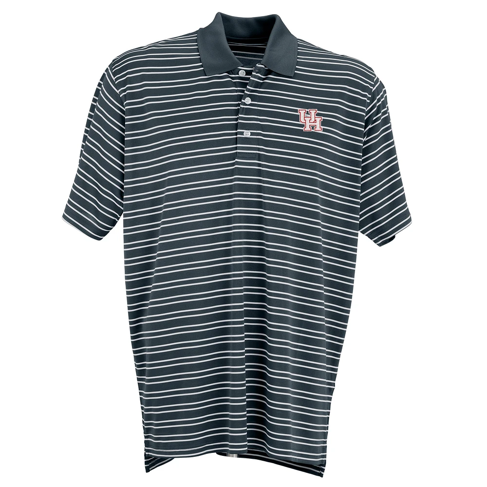 Men's Gray Houston Cougars Tour Stripe Polo