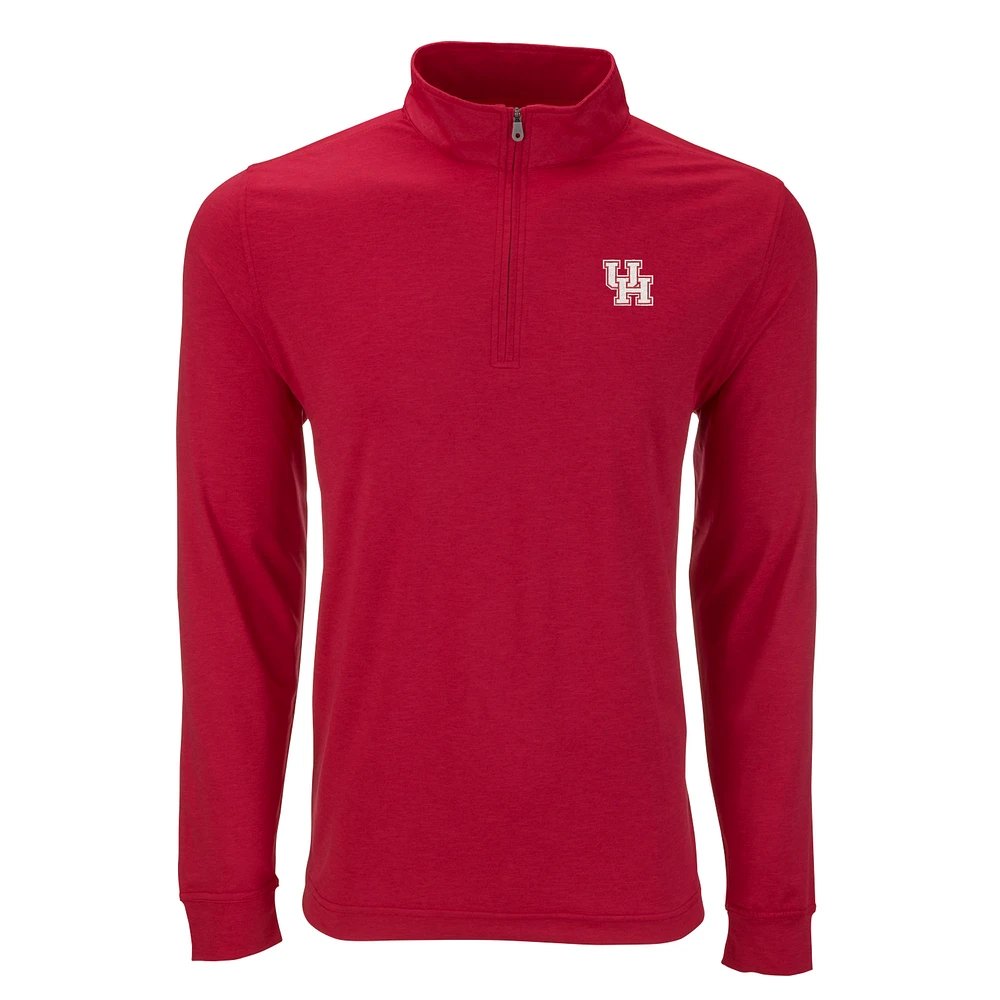 Men's Red Houston Cougars Zen Quarter-Zip Jacket