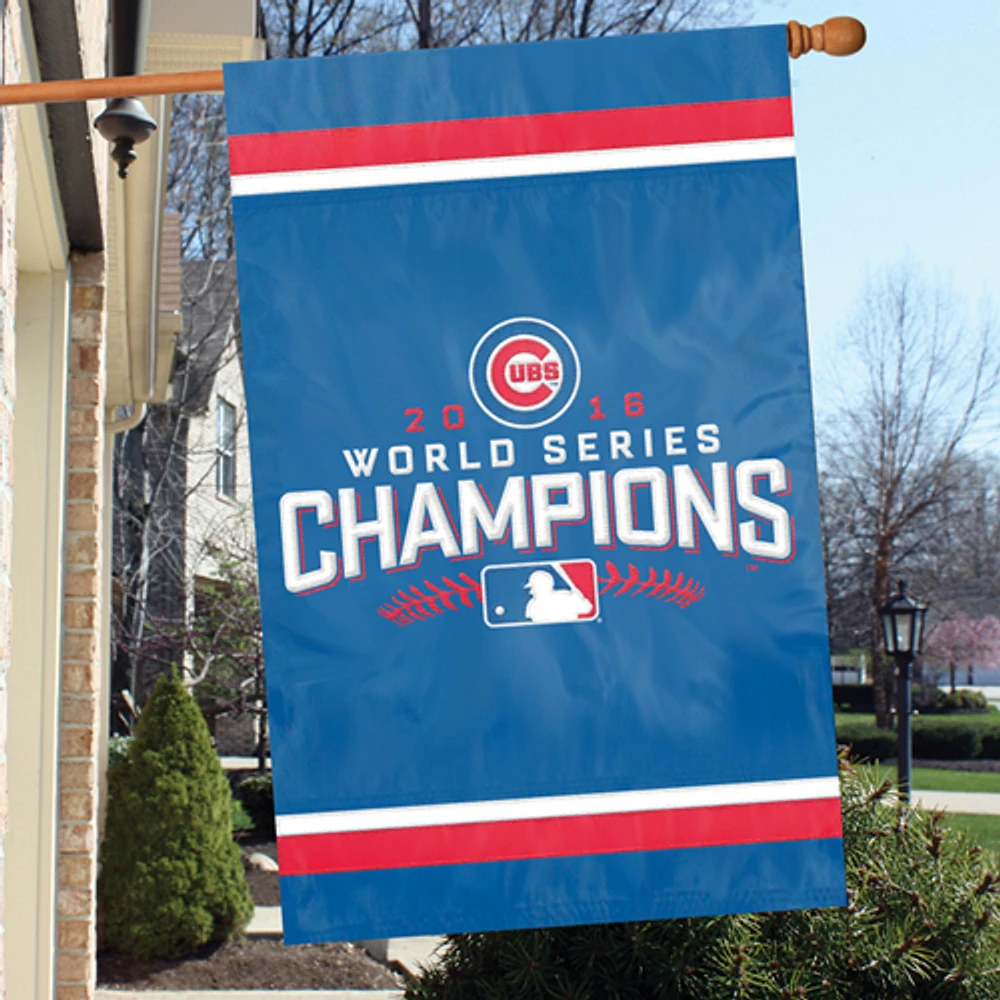 Chicago Cubs 44" x 28" 2016 World Series Champions Applique Team Flag
