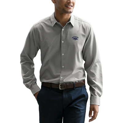Men's Gray Nevada Wolf Pack Sandhill Long Sleeve Dress Shirt