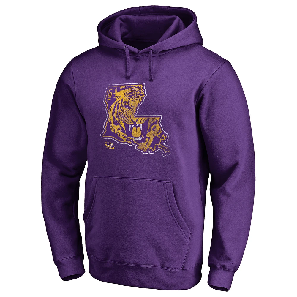 Men's Purple LSU Tigers Team Hometown Collection Pullover Hoodie