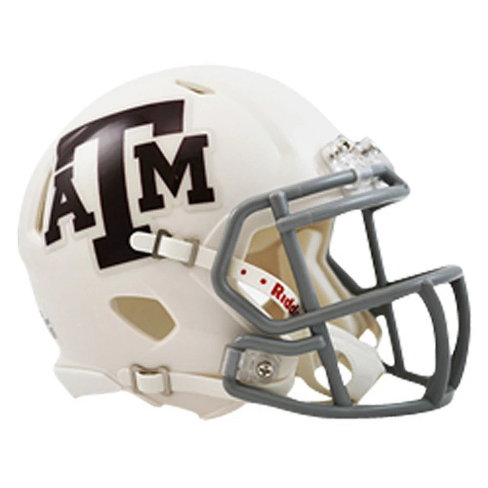Riddell Texas A&M Aggies Revolution Speed White Mini Football Helmet