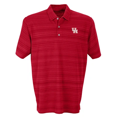 Men's Red Houston Cougars Vansport Strata Textured Polo