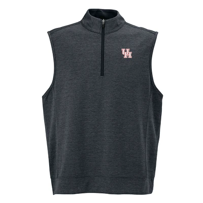 Men's Black Houston Cougars Vansport Cypress Quarter-Zip Vest
