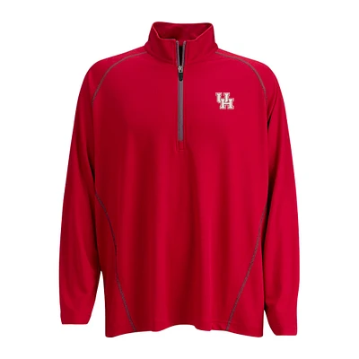 Men's Red Houston Cougars Vansport Performance Quarter-Zip Pullover Jacket