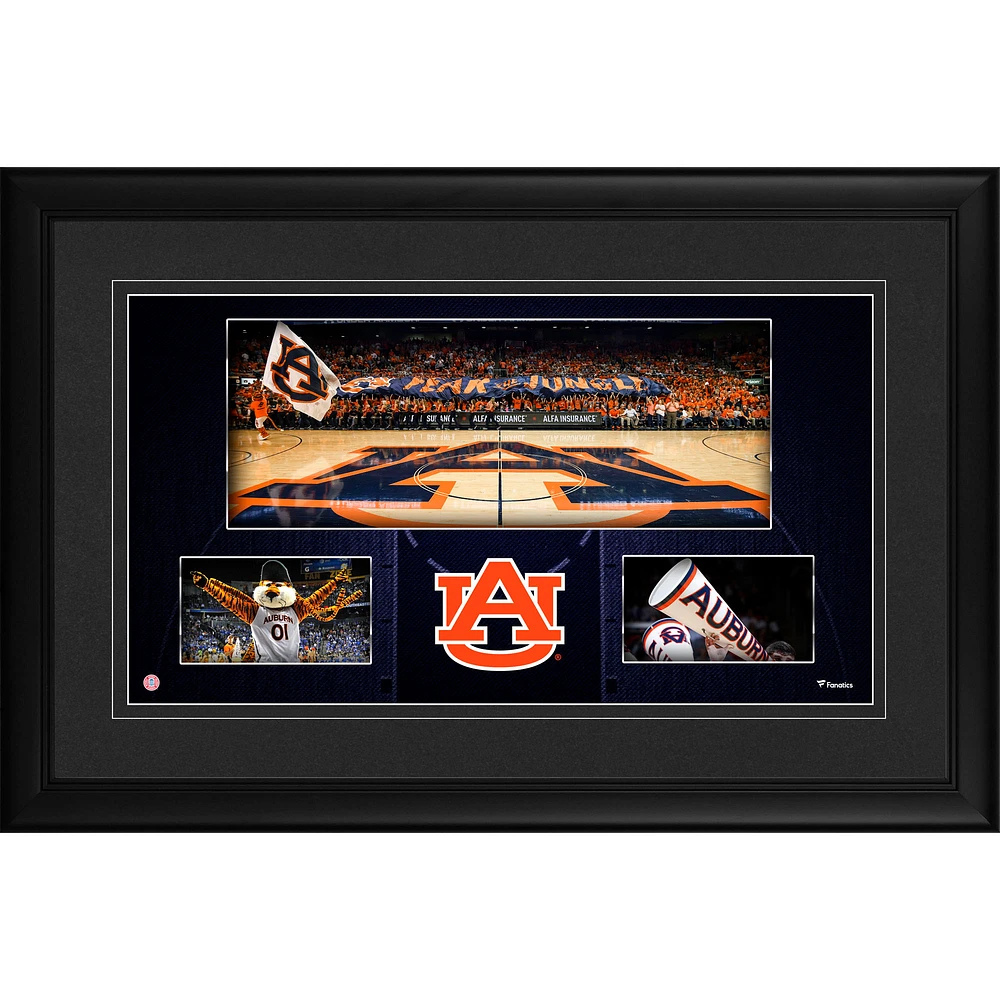 Auburn Tigers Framed 10'' x 18'' Auburn Arena Panoramic Collage