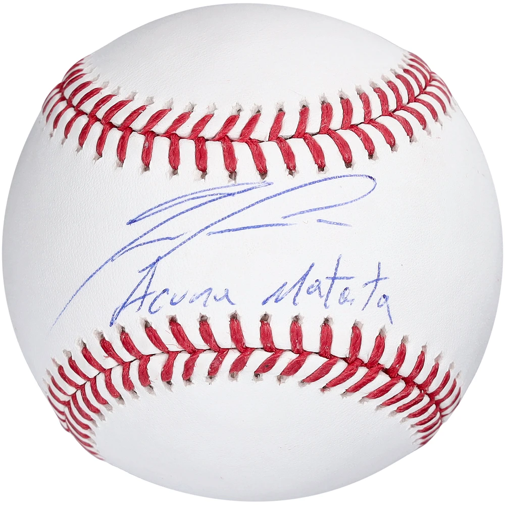 Ronald Acuna Jr. Atlanta Braves Autographed Baseball with "Acuna Matata" Inscription