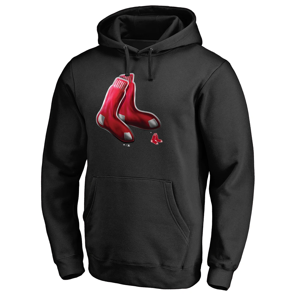 Men's Black Boston Red Sox Midnight Mascot Pullover Hoodie