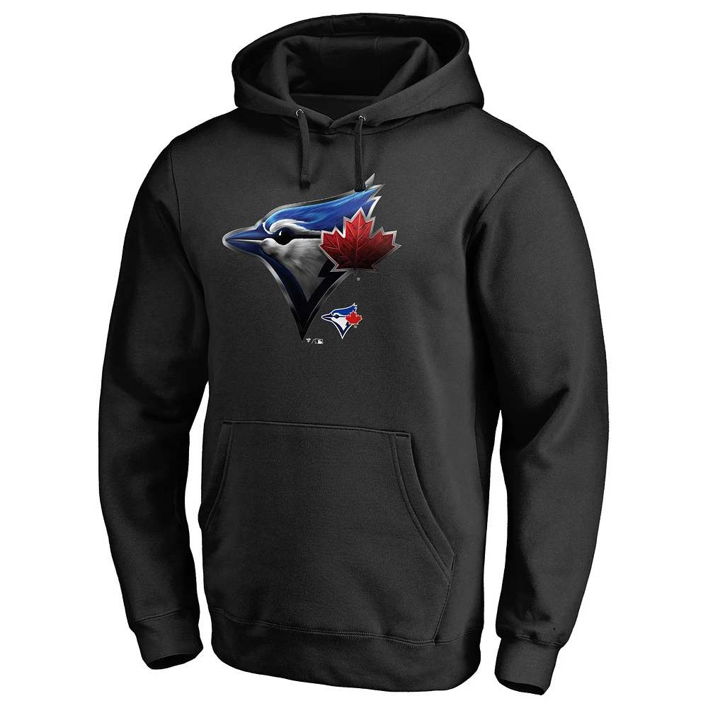 Men's Black Toronto Blue Jays Midnight Mascot Pullover Hoodie