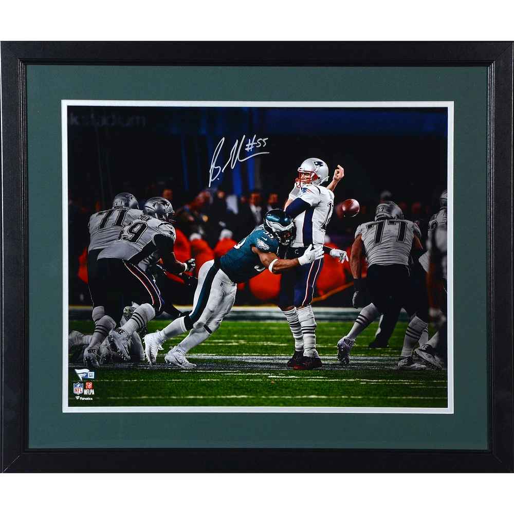 Brandon Graham Philadelphia Eagles Framed Autographed 16'' x 20'' Sack Fumble Super Bowl LII Champions Photograph