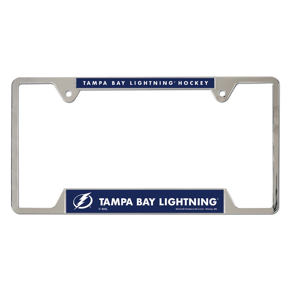 WinCraft Tampa Bay Lightning Team Logo Metal License Plate Frame