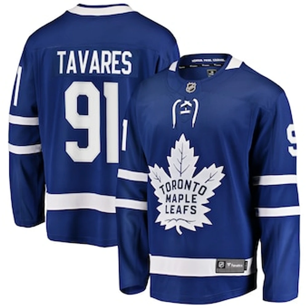 Men's Fanatics John Tavares Blue Toronto Maple Leafs Home Premier Breakaway Player Jersey