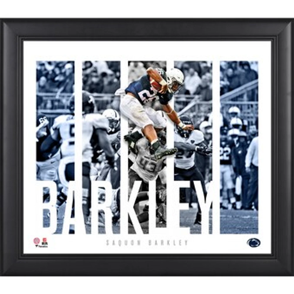 Saquon Barkley Penn State Nittany Lions Framed 15'' x 17'' Player Panel Collage