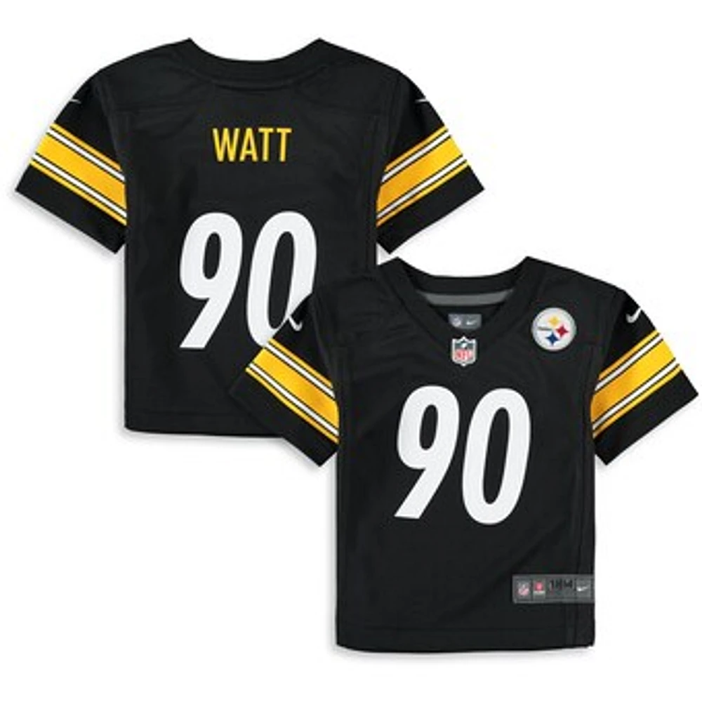 Infant Nike T.J. Watt Black Pittsburgh Steelers Team  Player Game Jersey