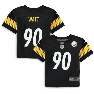 Infant Nike T.J. Watt Black Pittsburgh Steelers Team  Player Game Jersey
