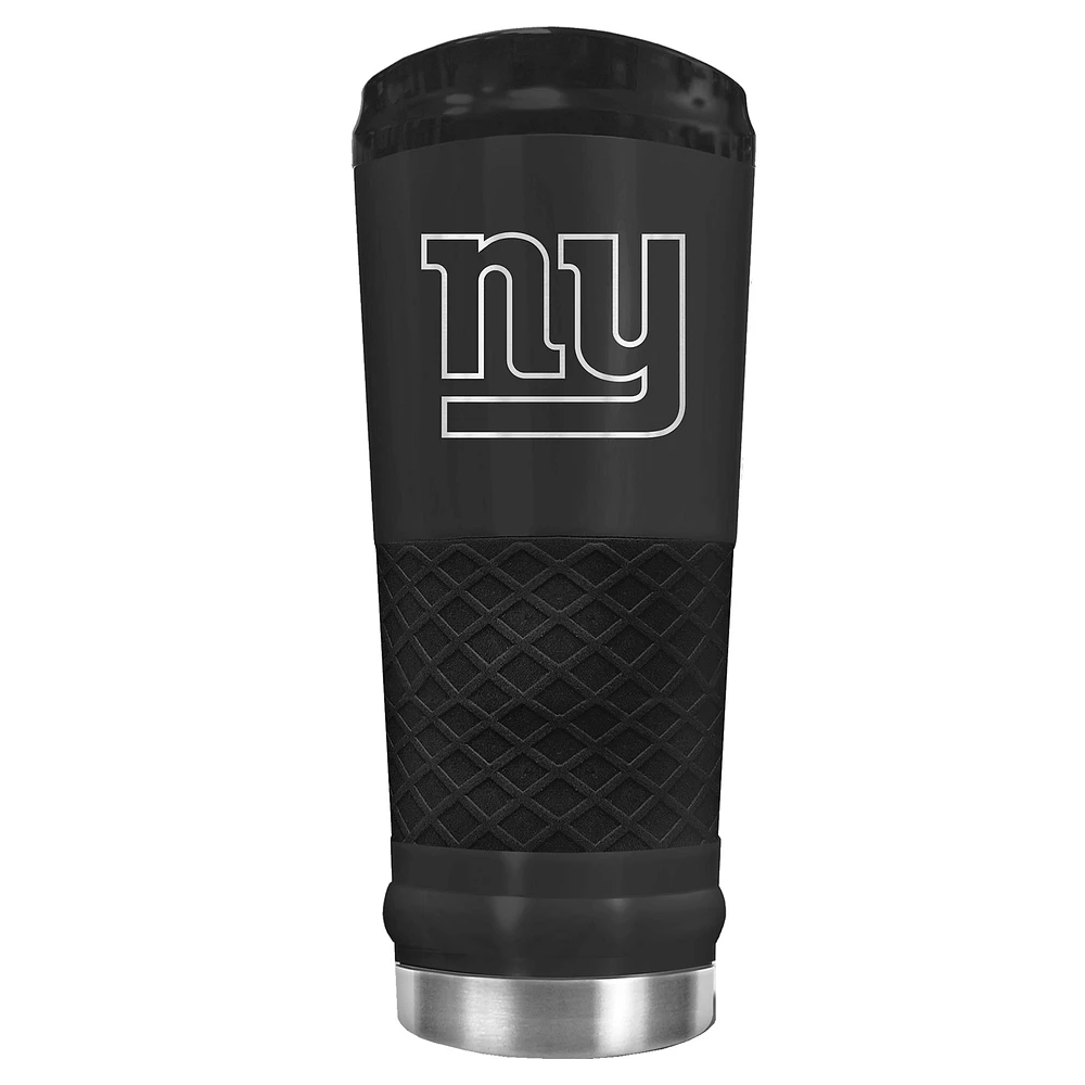 Black New York Giants 24oz Stealth Matte Tumbler