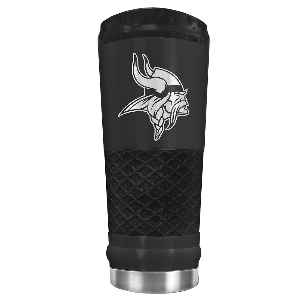 Black Minnesota Vikings 24oz Stealth Matte Tumbler