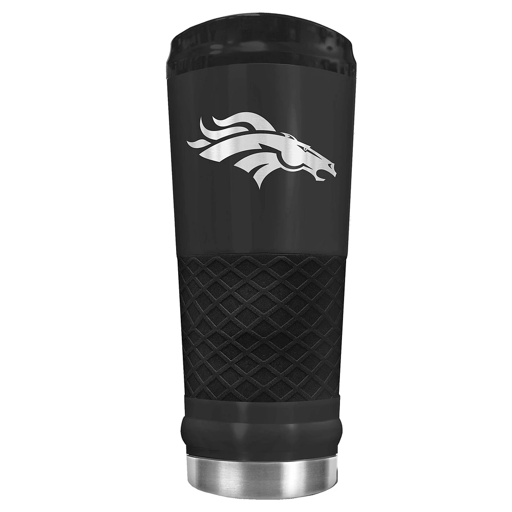 Black Denver Broncos 24oz Stealth Matte Tumbler