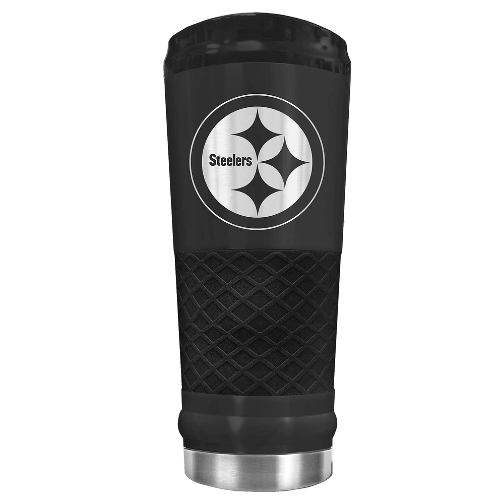 Black Pittsburgh Steelers 24oz Stealth Matte Tumbler