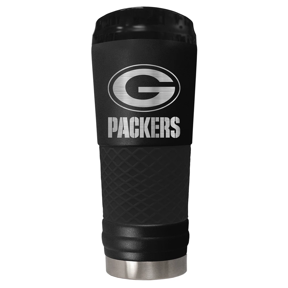 Black Green Bay Packers 24oz Stealth Matte Tumbler
