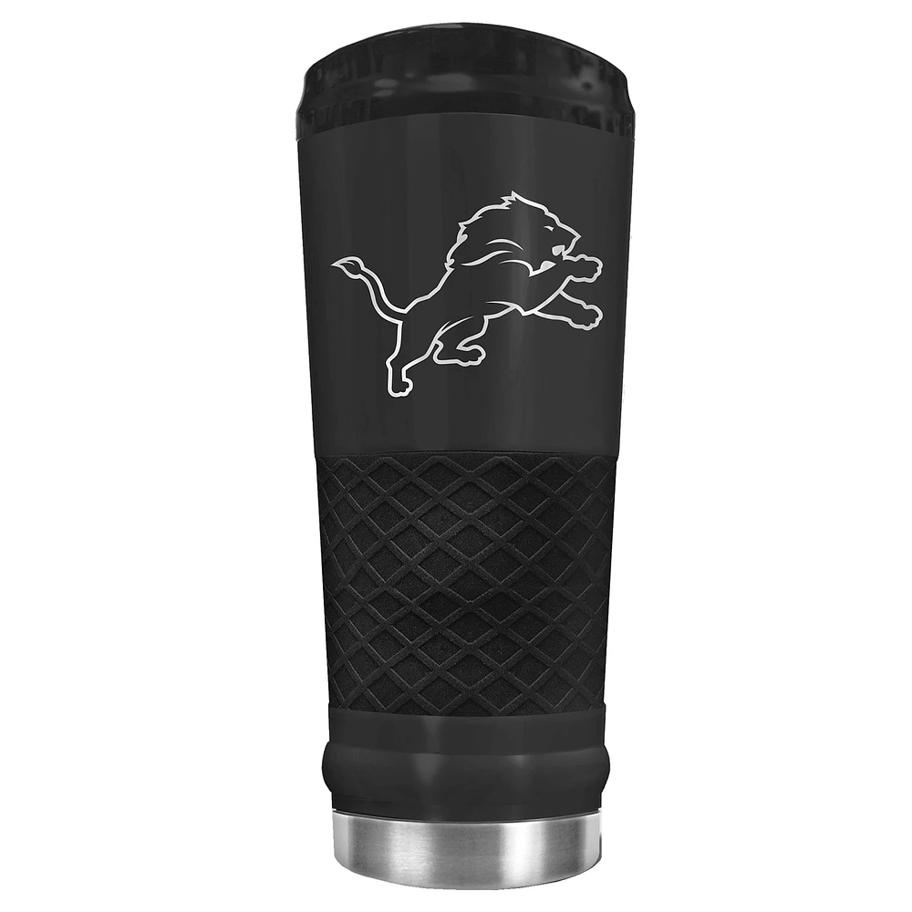 Black Detroit Lions 24oz Stealth Matte Tumbler