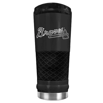 Black Atlanta Braves Stealth Matte 24oz Tumbler