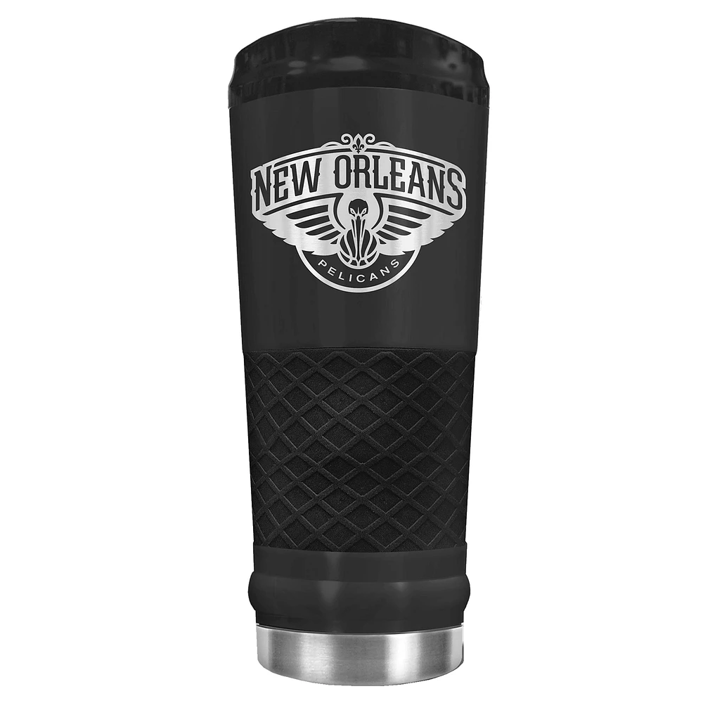 Black New Orleans Pelicans Stealth Matte 24oz Tumbler
