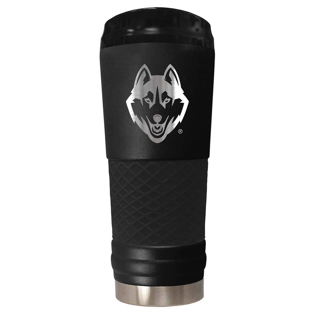 Black UConn Huskies Stealth Matte 24oz Tumbler