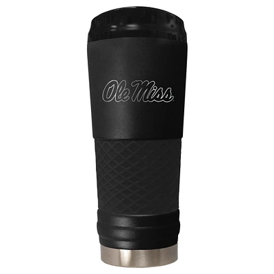 Black Ole Miss Rebels Stealth Matte 24oz Tumbler