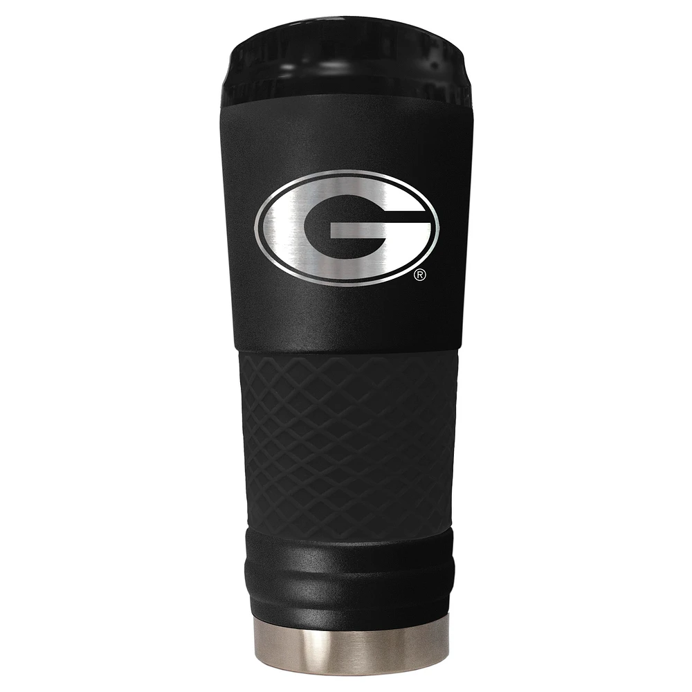 Black Georgia Bulldogs Stealth Matte 24oz Tumbler