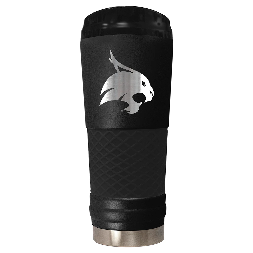 Black Texas State Bobcats Stealth Matte 24oz Tumbler