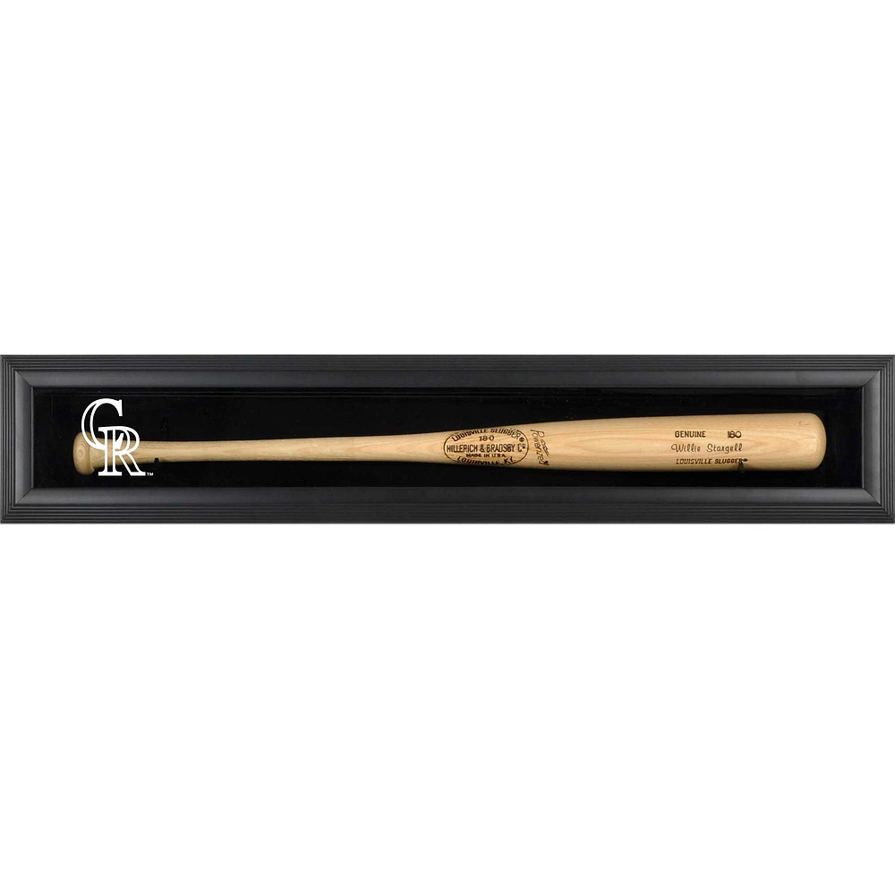 Colorado Rockies (2017-Present) Logo Framed Wall-Mounted Single Bat Display Case